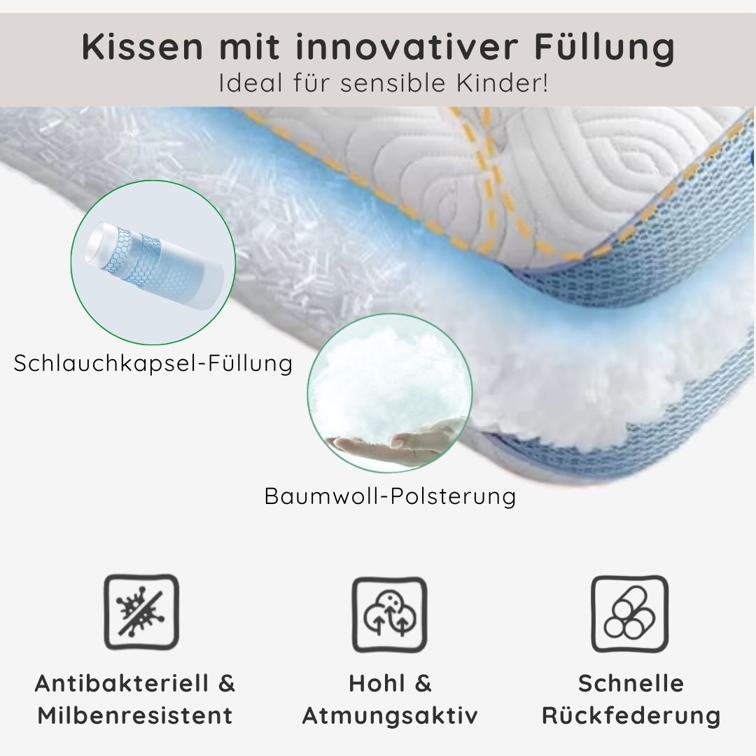 Ergonomisches Kinderkopfkissen