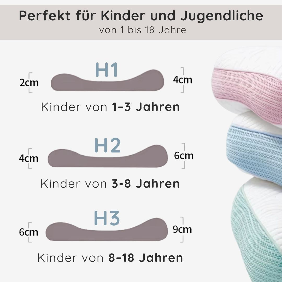 Ergonomisches Kinderkopfkissen